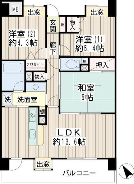 横浜市鶴見区鶴見中央４丁目のマンション