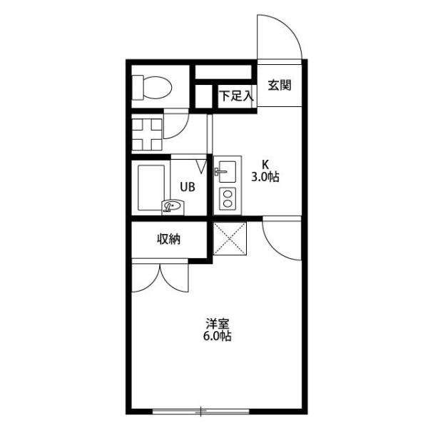 川崎市中原区上小田中６丁目のアパート