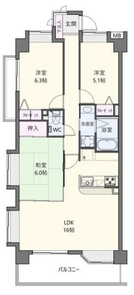 横浜市神奈川区片倉３丁目のマンション