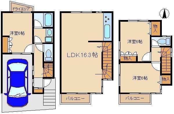 大田区南千束３丁目の貸家