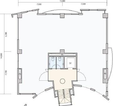 ハウズプラザ　2階　店舗・事務所(A+B)