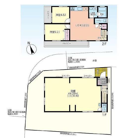 大鋸住居付き店舗