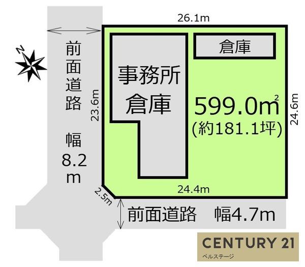 JR内房線　富津市富津　事務所兼居宅(大型倉庫付)