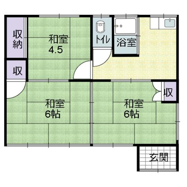 石巻市鹿妻北２丁目の貸家