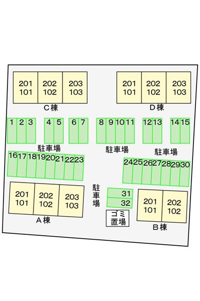グリ－ンコ－ト東館　Ｄ