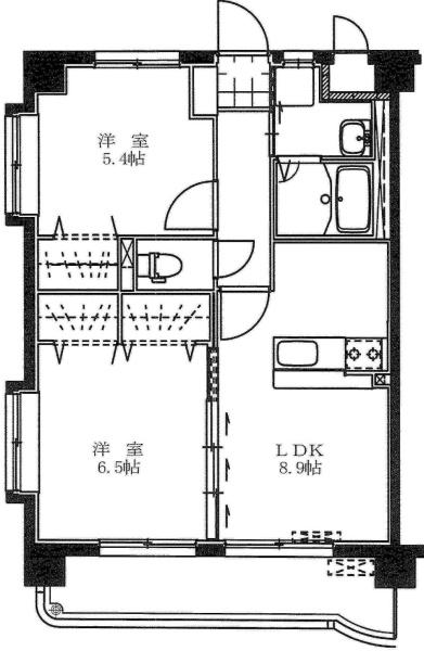 アンソレイエB(間取り)
