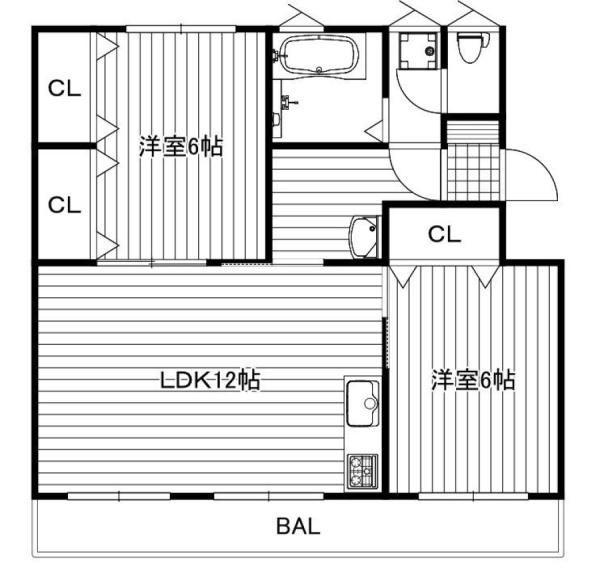 宮崎市吉村町南今村のマンション(間取り)