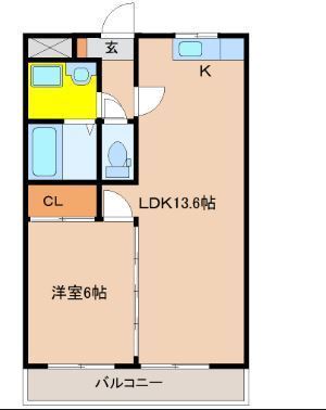 オメガシティI(間取り)