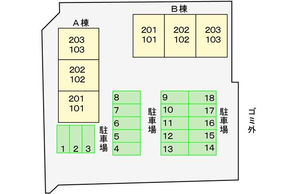 グリ－ンコ－ト西館　Ｂ