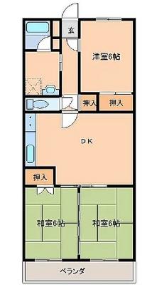 宮崎市堀川町のマンション(間取り)