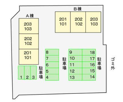 グリ－ンコ－ト西館　Ｂ