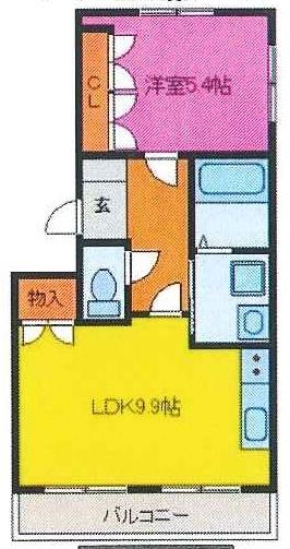 ヴィラシェトワ中央区上新屋町1LDK仲介手数料0円