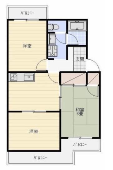YUYUハイツ2　浜名区中条　　3DK仲介手数料0円