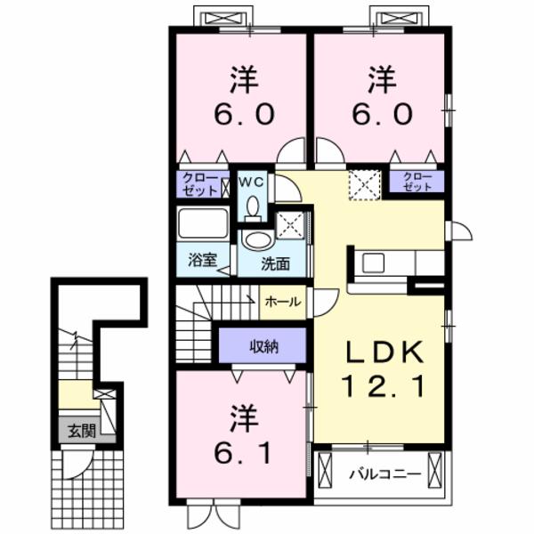 白井市西白井３丁目のアパート