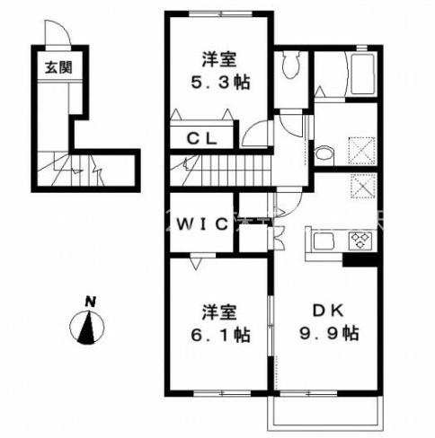 鎌ケ谷市鎌ケ谷２丁目のアパート