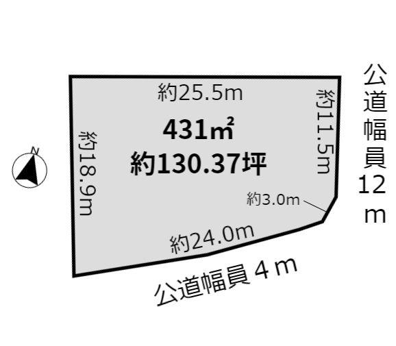 江南市松竹町西松竹の貸地