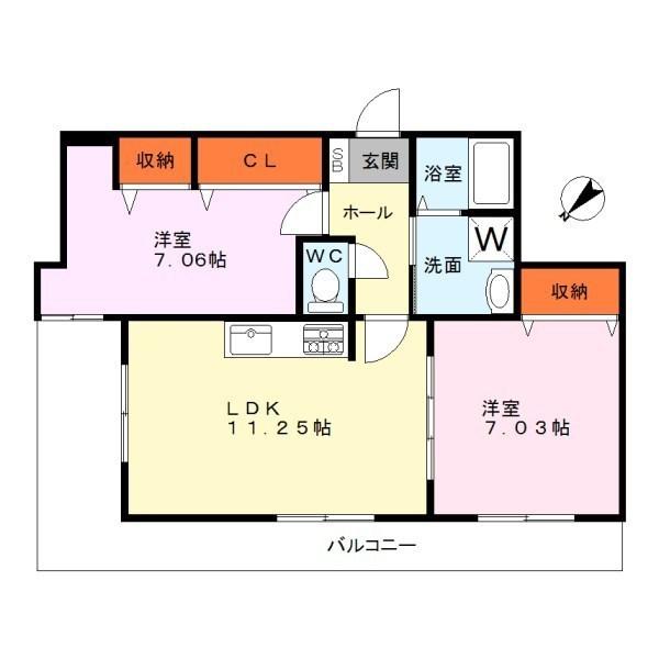 イーシスコートD's野村(間取り)