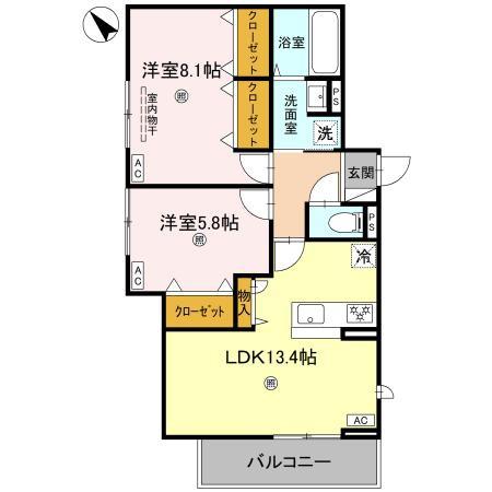 D-ROOM吉身(間取り)