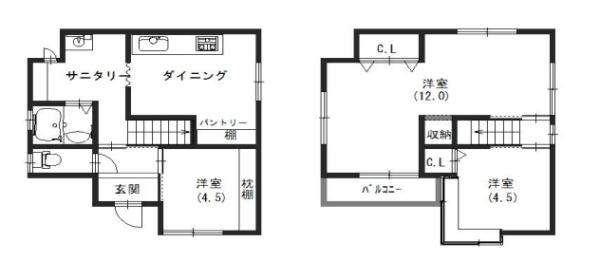 北大路１丁目貸家