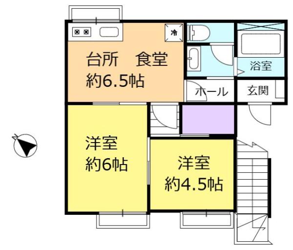 川越市久保町のアパート