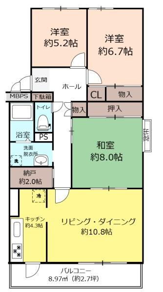 川越グリーンパークA-1号棟
