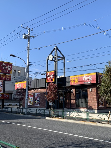 練馬区上石神井4丁目のアパート(すき家下石神井店)