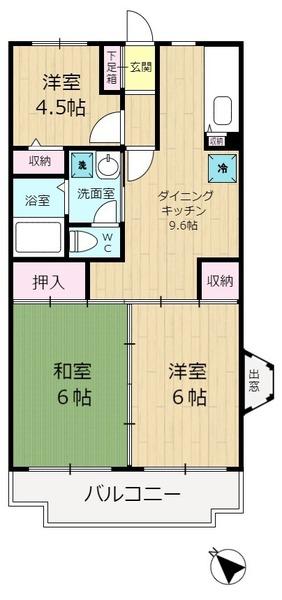 コルテ・フロリーダ豊玉(トヨタマ)(間取り)
