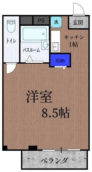中野区白鷺1丁目のマンション(間取り)