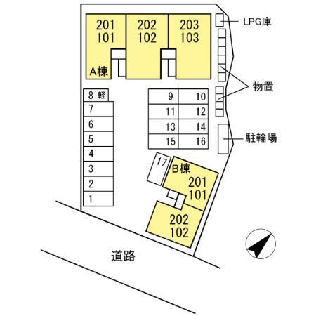 グランモア南佃　B