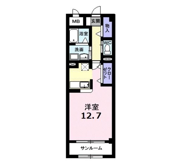 青森市大字大野のマンション(間取り)