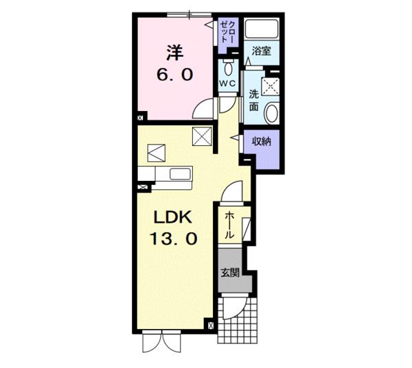 青森市花園1丁目のアパート(間取り)