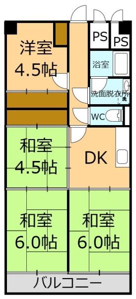 寿ゞやマンション4階4DK
