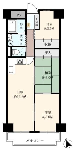 リリーハイツ港(間取り)