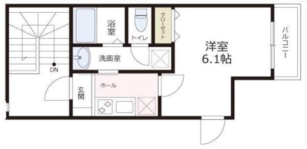 川崎市中原区市ノ坪のアパート