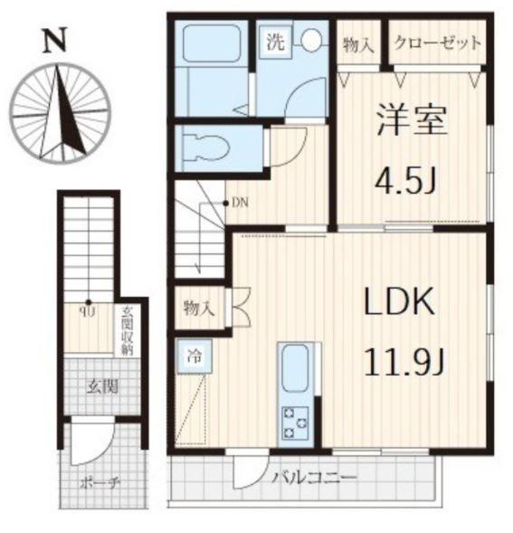 世田谷区新町１丁目のアパート