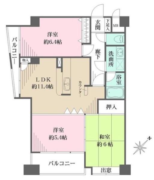 大田区東雪谷４丁目のマンション