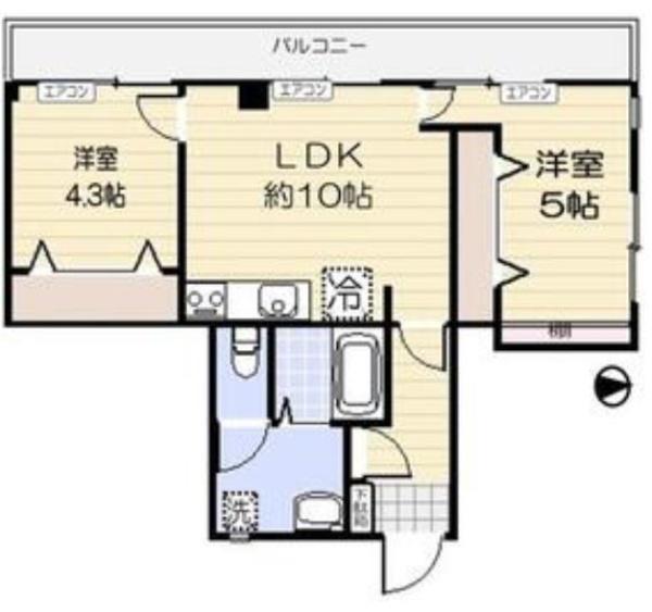 大田区蒲田3丁目のマンション(間取り)