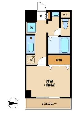 川崎市中原区小杉町3丁目のマンション(間取り)