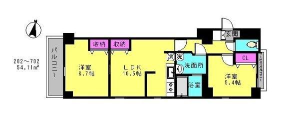 墨田区菊川1丁目のマンション(間取り)