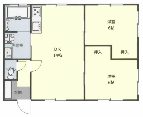 大竹市新町２丁目のアパート