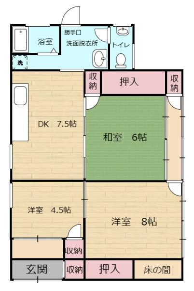 岩国市中津町３丁目の貸家
