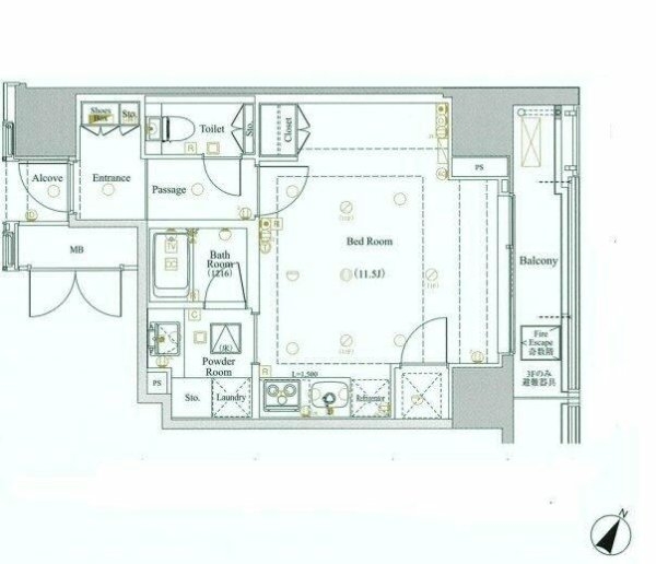 モデルノ トッレ 松濤(間取り)