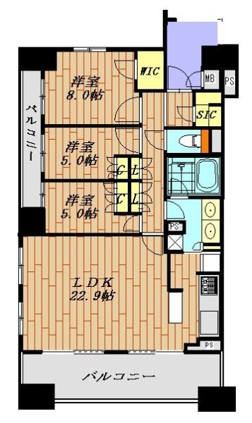 ザ・晴海レジデンス　７１０号室