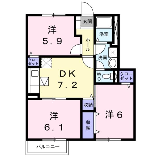 南アルプス市浅原のアパート
