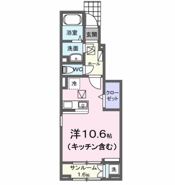 笛吹市石和町川中島のアパート