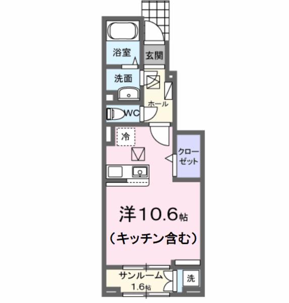 笛吹市石和町川中島のアパート