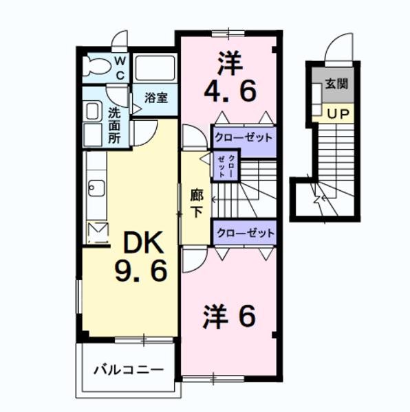 甲州市塩山小屋敷のアパート