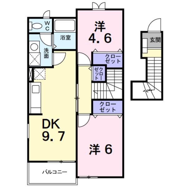 南巨摩郡富士川町長澤のアパート