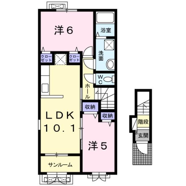 甲府市下飯田２丁目のアパート