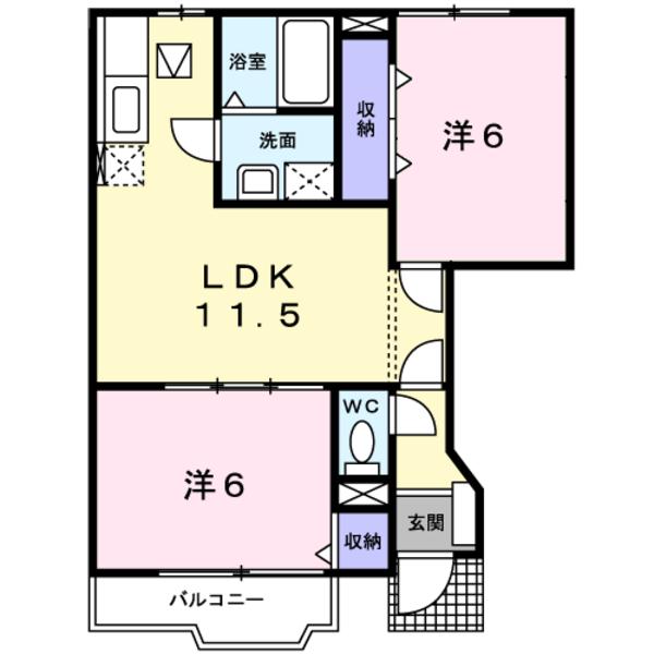 南アルプス市山寺のアパート